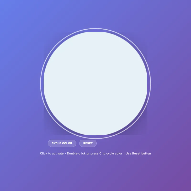 Render of circle · chain · Haiku 4.5, step 011