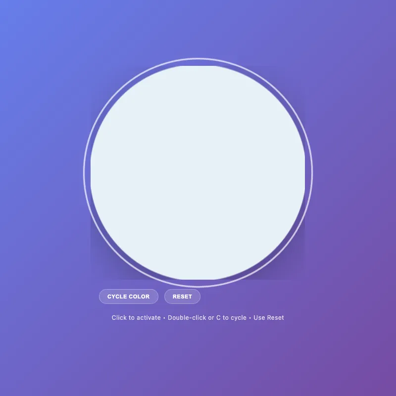 Render of circle · chain · Haiku 4.5, step 012