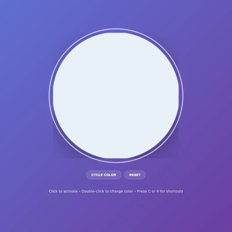 Render of circle · chain · Haiku 4.5, step 018