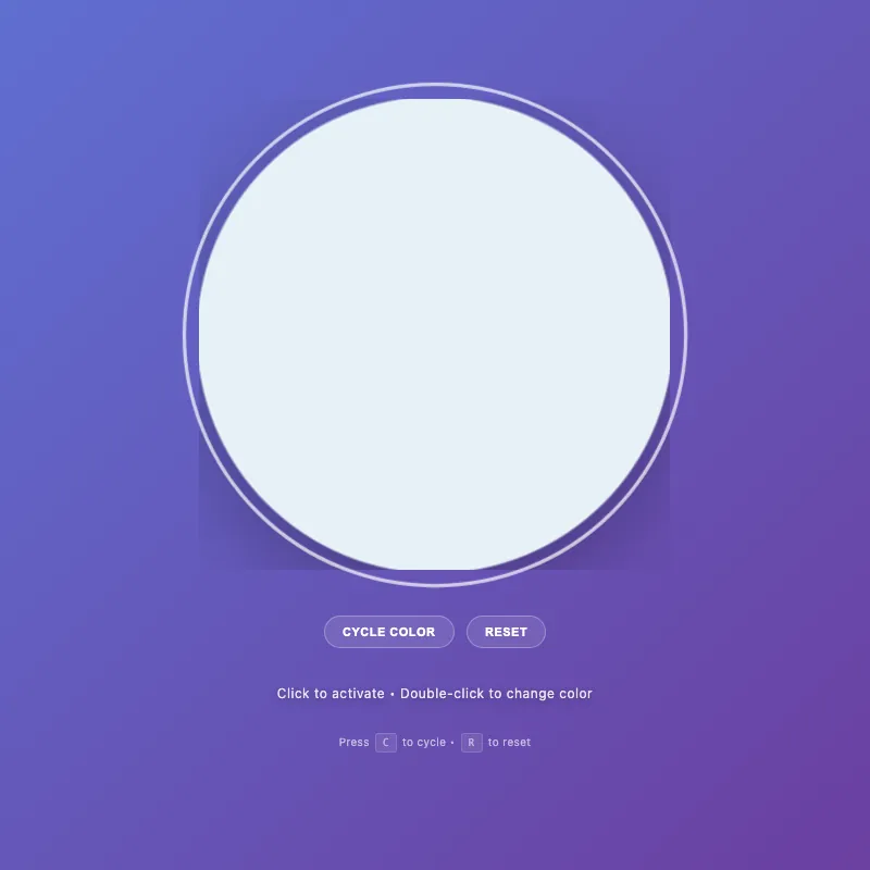 Render of circle · chain · Haiku 4.5, step 019
