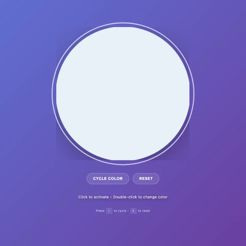 Render of circle · chain · Haiku 4.5, step 020