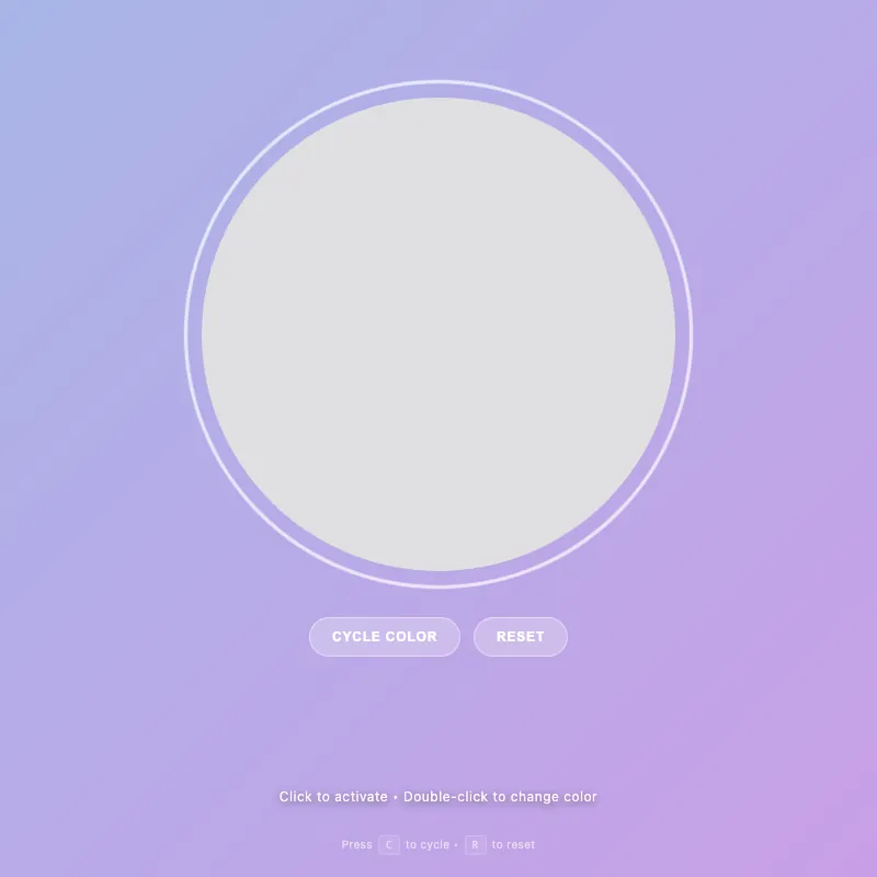 Render of circle · chain · Haiku 4.5, step 021