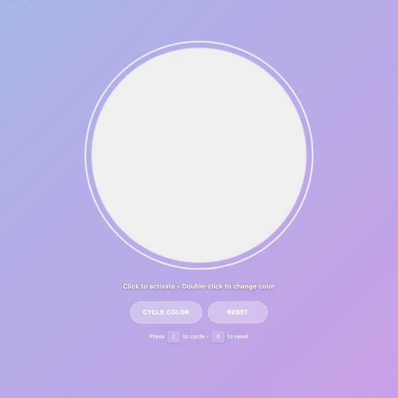 Render of circle · chain · Haiku 4.5, step 026