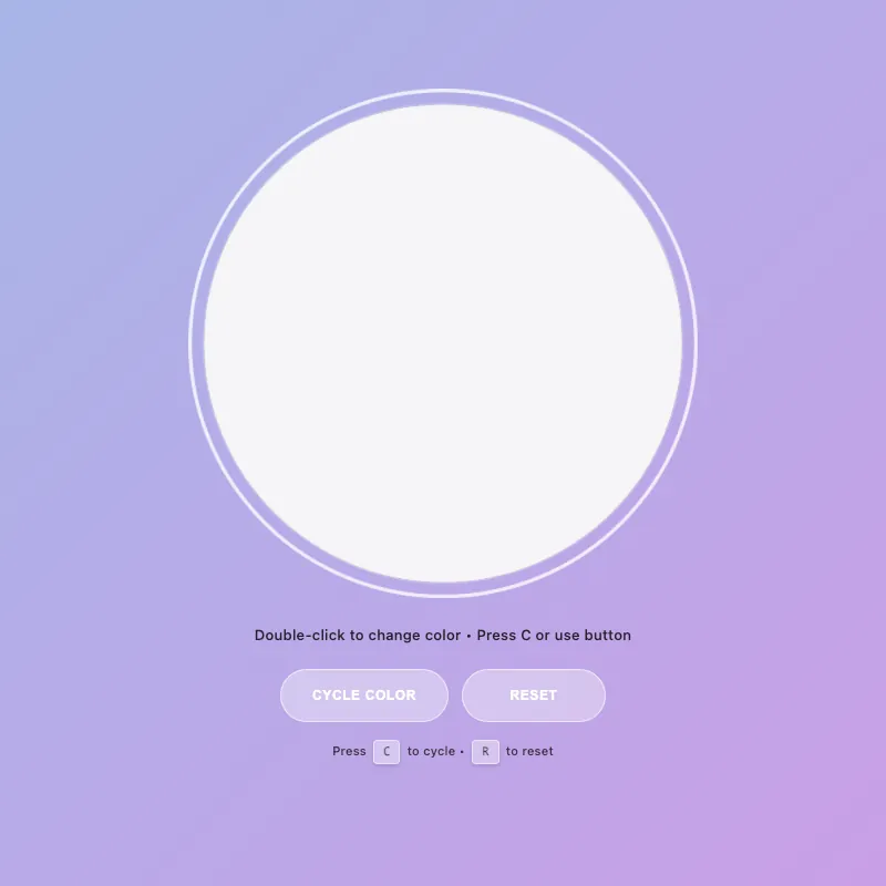 Render of circle · chain · Haiku 4.5, step 028
