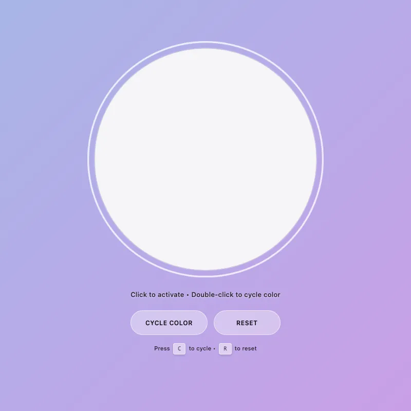 Render of circle · chain · Haiku 4.5, step 030