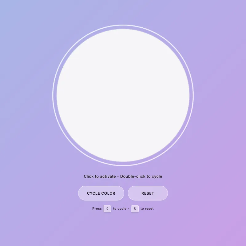 Render of circle · chain · Haiku 4.5, step 033