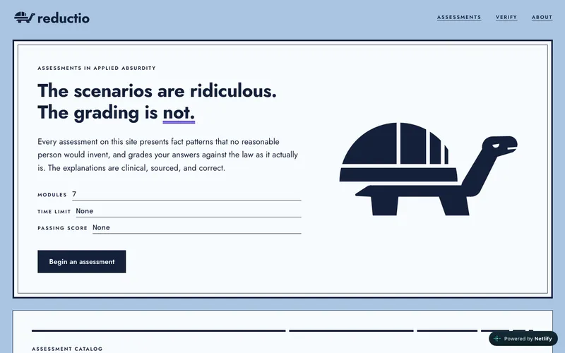 reductio.us assessment index